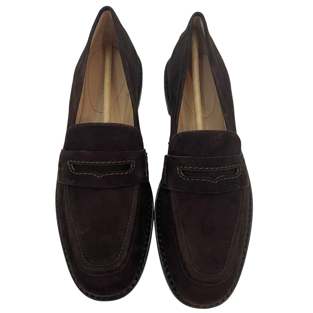 NWOB Boden Nya Penny Loafers Bitter Chocolate Suede 39 / 8 - Picture 7 of 12